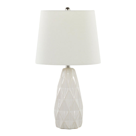 Hex - 20" Ceramic Accent Lamp (Set of 2)