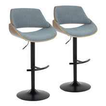  Fabrizzi - Adjustable Barstool (Set of 2) Black Base