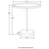 Ginevra - Round Marble Base Accent Table