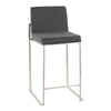 Fuji - High Back Upholstered Counter Stool Set