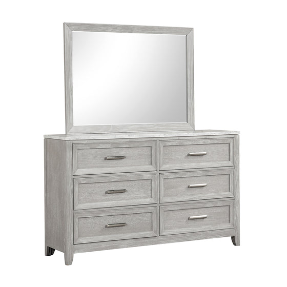 Fiona - Dresser & Mirror - Gray