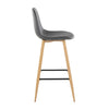 Pebble - 30" Fixed-Height Barstool (Set of 2) - Natural Legs