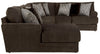 Galaxy - 3 Piece Sectional, Comfort Coil Seating And 9 Included Accent Pillows