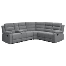  David - Upholstered Reclining Sectional Sofa - Smoke