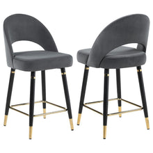  Lindsey - Velvet Upholstered Counter Chair (Set of 2)