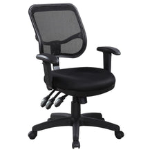  Rollo - Upholstered Adjustable Ergonomic Office Chair - Black