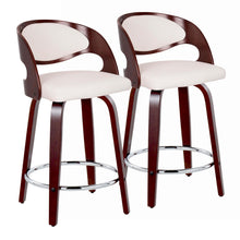  Pino - 24" Fixed-height Barstool (Set of 2) - Dark Brown