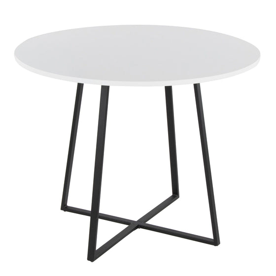 Cosmo - Canary Dining Table - Black Metal Base