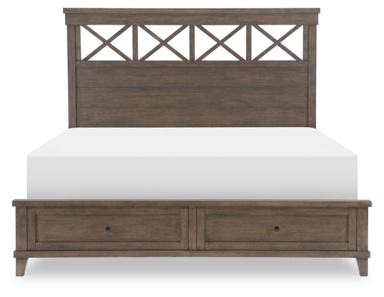 XXX's And OOO's - Complete Panel Bed With Storage Footboard