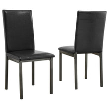  Garza - Upholstered Dining Side Chairs (Set of 2) - Black