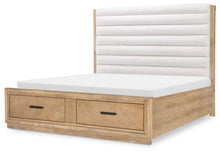  Torrance - Complete Channeled Upholstered Storage Bed