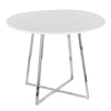 Cosmo - Canary Dining Table - Chrome Metal Base