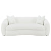 Isabella - Faux Sheepskin Upholstered Sofa Natural - Ivory