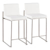 Fuji - High Back Upholstered Counter Stool Set