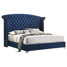  Melody - Upholstered Wingback Bed