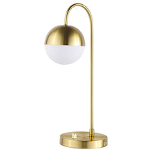  Merrick - Spherical Arched Bedside Table Lamp - Gold