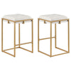 Nadia - Upholstered Backless Stool (Set of 2)