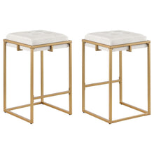  Nadia - Upholstered Backless Stool (Set of 2)