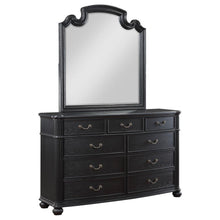  Celina - 9-Drawer Dresser With Mirror - Black