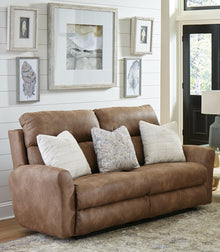  Justine - Lay Flat Reclining Loveseat - Burlap