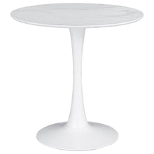  Arkell - Round Faux Marble Top Dining Table