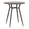 Clara - Round Dinette Table - Antique Metal