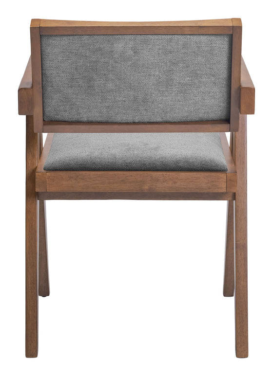 Delhi - Dining Chair (Set of 2) - Gray & Walnut