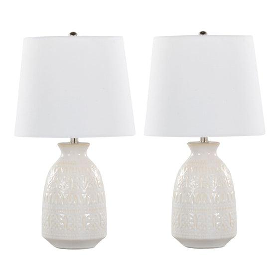 Claudia - 20" Ceramic Accent Lamp (Set of 2)