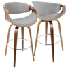 Curvini - 30'' Fixed-Height Barstool (Set of 2)