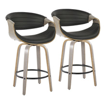  Symphony - 26" Fixed-Height Counter Stool (Set of 2) - Gray Base