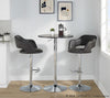 Margarite - Adjustable Barstool With Swivel - Black Metal (Set of 2)