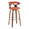 Gardenia - 30" Fixed-Height Barstool (Set of 2) - Walnut Base