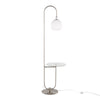 Trombone - 71" Floor Lamp With Table - Gray