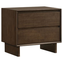  Glenwood - 2-Drawer Nightstand Bedside Table - Warm Brown