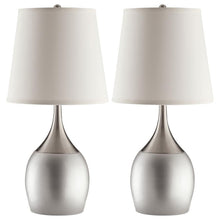  Tenya - Empire Shade Urn Table Lamp (Set of 2) - Silver