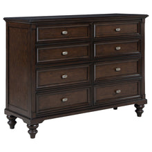  Andover - 8-Drawer Dresser Cabinet - Dark Oak