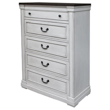  Hillcrest - 5-Drawer Bedroom Chest - Distressed White