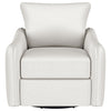 Madia - Upholstered Sloped Arm Swivel Glider Chair - Vanilla