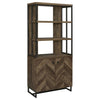 Millbrook - 2 Door Storage Bookshelf - Rustic Oak