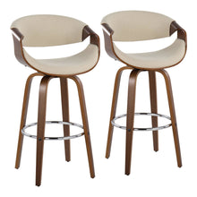  Curvini - 30'' Fixed-Height Barstool (Set of 2)