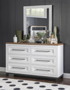 Dutton - Six Drawer Dresser - Natural White