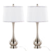 Cairo - 28" Metal Table Lamp (Set of 2) - White