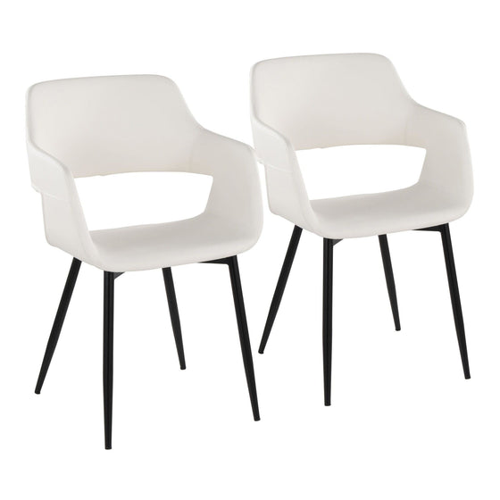 Margarite - Dining / Accent Chair - Black Metal (Set of 2)