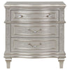 Evangeline - 3-Drawer Nightstand - Silver Oak