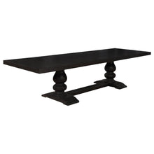  Phelps - Extension Leaf Dining Table Distressed Noir - Distressed Nior