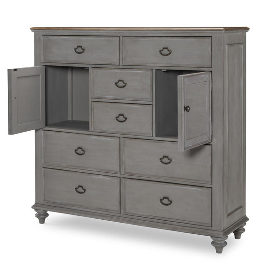 Kingston - Door Chest - Sandalwood Brown / Tweed Gray