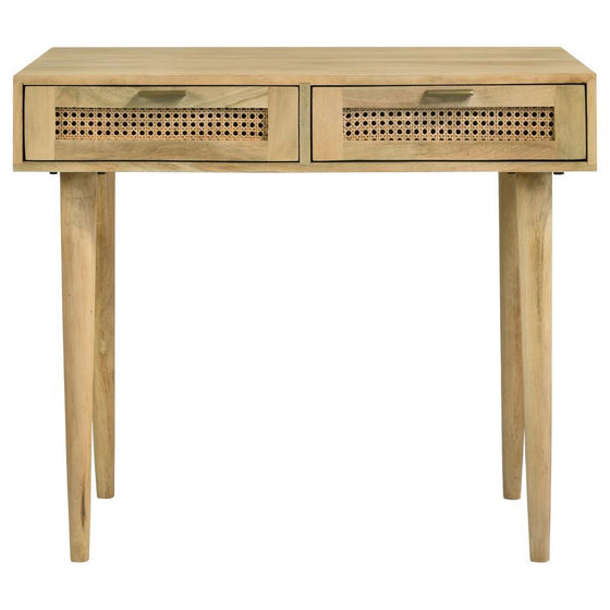 Zamora - 2-Drawer Entryway Console Accent Table - Natural