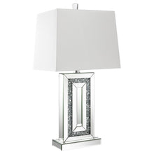  Ayelet - Tapered Shade Mirrored Table Lamp - Silver