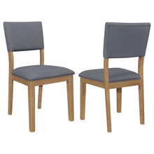  Sharon - Fabric Upholstered Dining Side Chair (Set of 2) - Brown