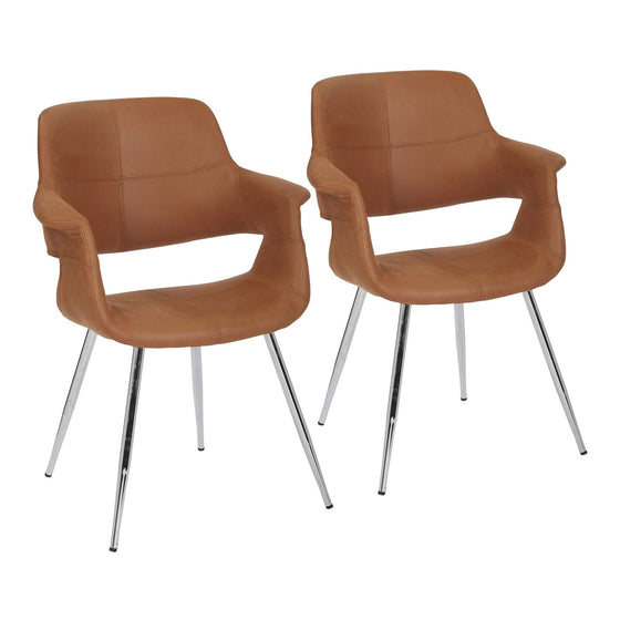 Vintage Flair - Chair (Set of 2) - Chrome Legs